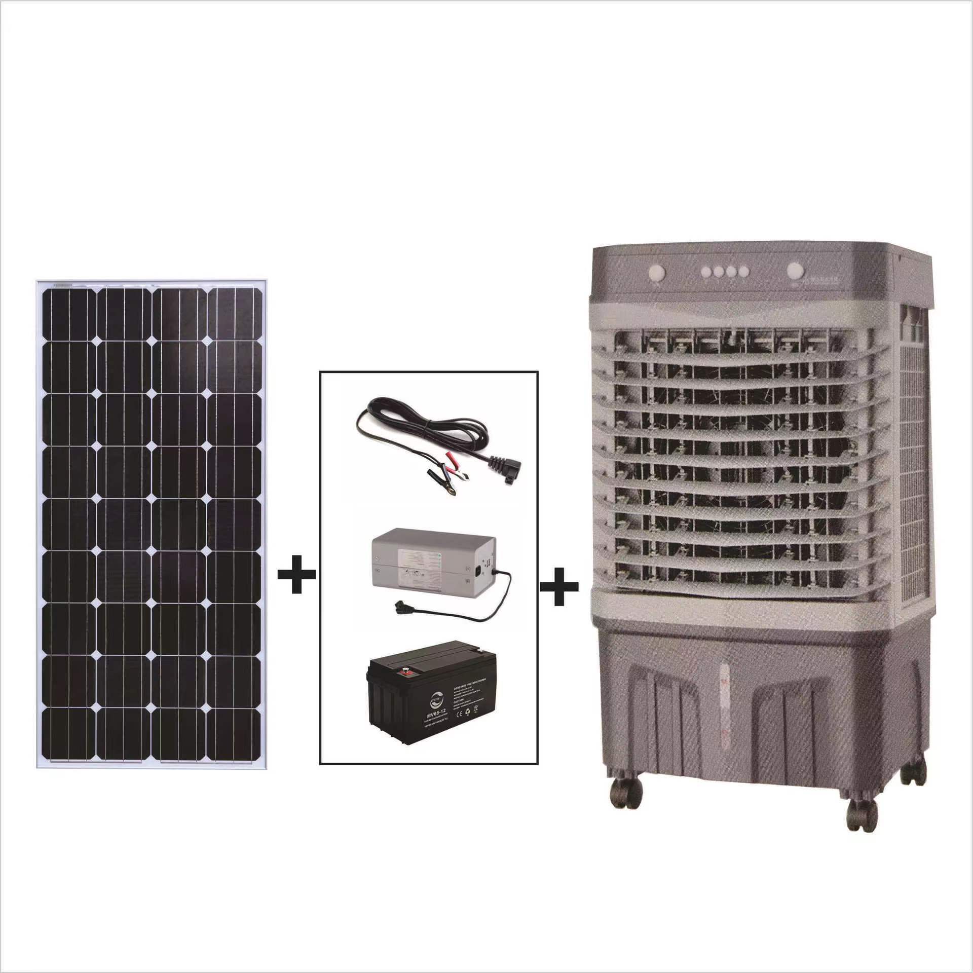 Wall Mounted Attic Ventilation Roof Tools Solar Panel DC Powered Hot Air Cooler Conditioner Glass Window Industrial Exhaust Fan