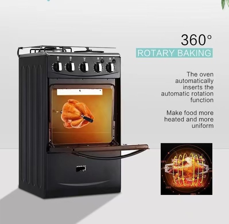 Free Standing Gas Stove And Oven Stainless Steel Kitchen Gas Range Built-in Oven Stove Cooker With Oven And Grill