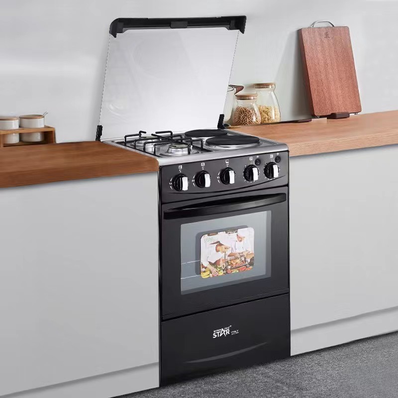 Free Standing Gas Stove And Oven Stainless Steel Kitchen Gas Range Built-in Oven Stove Cooker With Oven And Grill