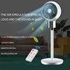 Outdoor solar air cooler rechargeable wholesale electric fan with remote led light