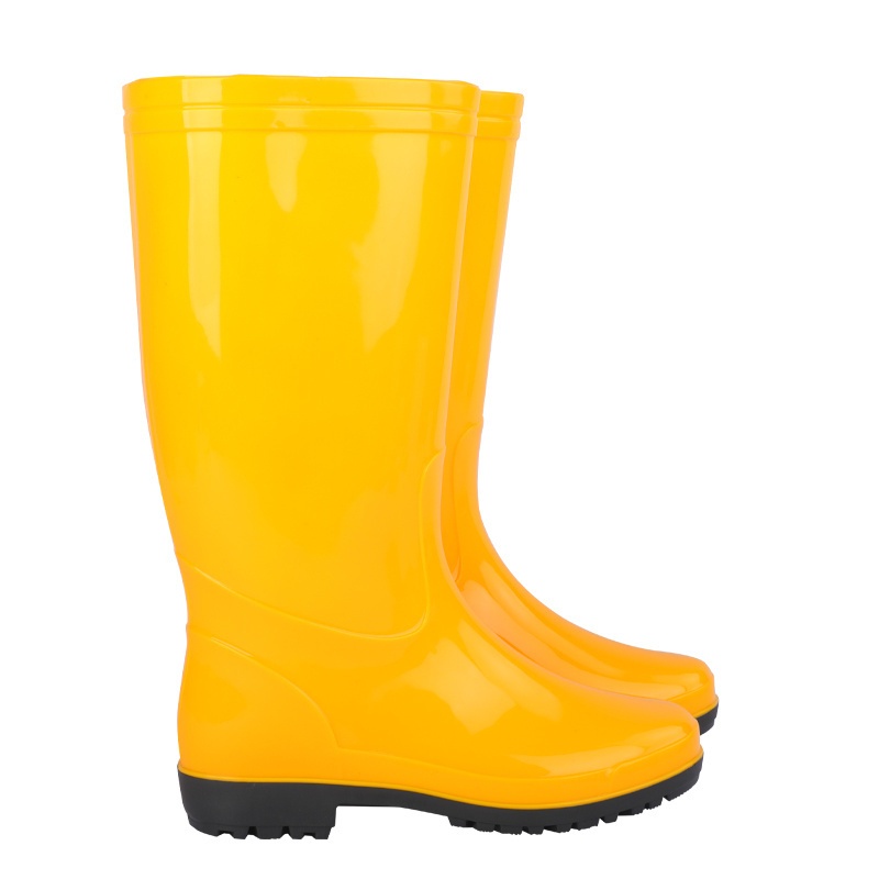 Stores Hot Sales Non Slip Mens Plastic Rain Boots   Gum Shoes