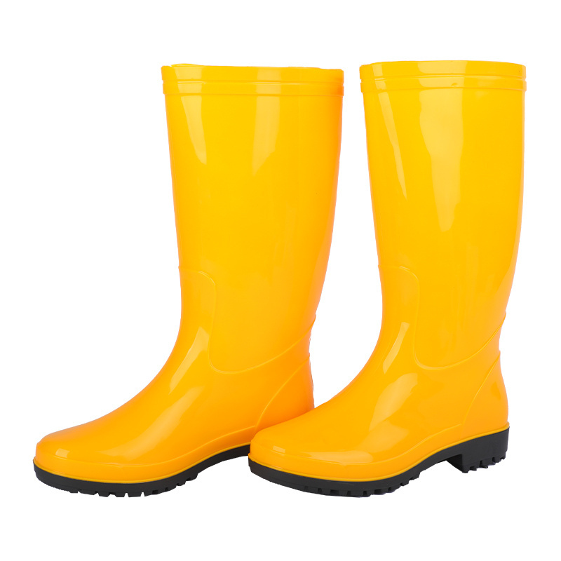 Stores Hot Sales Non Slip Mens Plastic Rain Boots   Gum Shoes