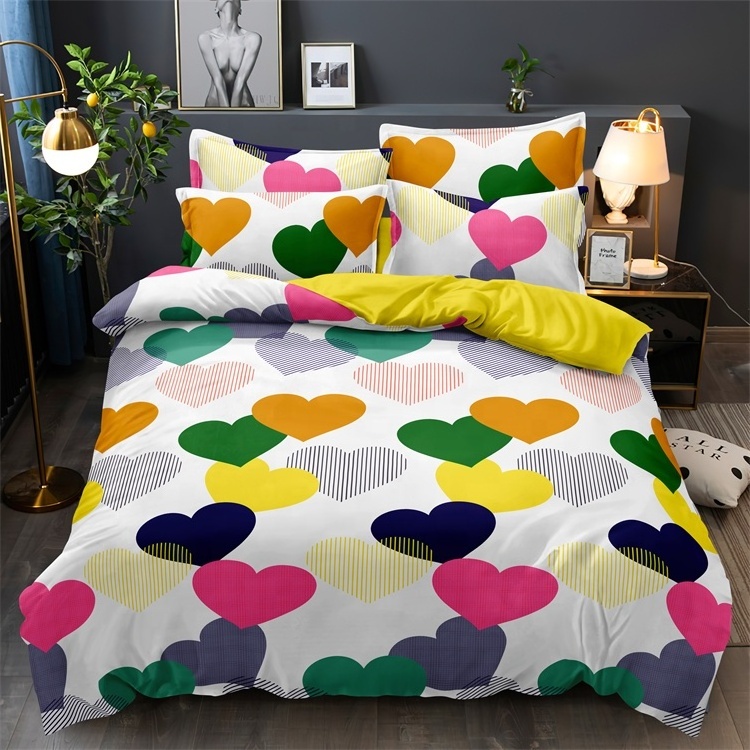 Wholesale trois places drap de lit drap house 100% cotton king bed sheet set pillow cases