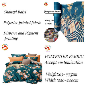 China wholesale microfiber 100% polyester home textile fabric for bedsheet in roll and bale textile