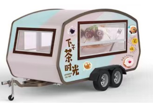 custom Design Fashionable Fully Equipped With Full Kitchen  Mobile Food Truck Stainless Steel Trailer Pizza Truck