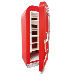 MOQ 1 Red Mini Fridge For  Vintage Fridge 12v Office Dorm Cottage Diet cola Sprite Cooler Chiller Retro Refrigerator