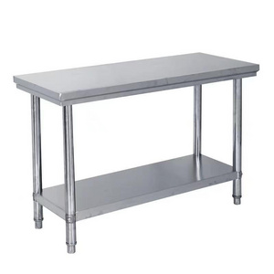 High Quality Commercial Kitchen Equipment   Stainless Steel Food Prep Table Cooking  Workbench For Restaurant