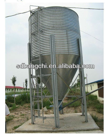 Chine high quality galvanized Steel Chicken Feeding Silo Automatic Feeding system Silo for Pig feed