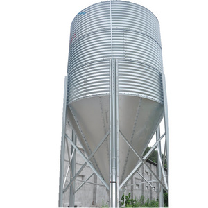 Chine high quality galvanized Steel Chicken Feeding Silo Automatic Feeding system Silo for Pig feed