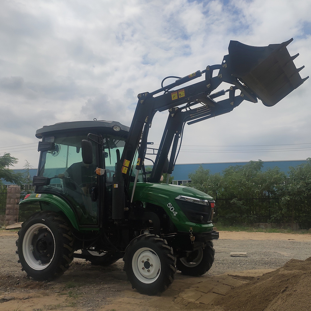 Professional front end loader tractor 4WD 4x4 50HP 60HP 70HP Tractors with loader