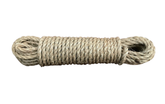 Garden ropes natural fiber sisal twist 3 strand 4 strand rope 6mm