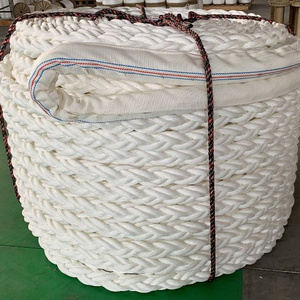 Hot sales Durable Marine 8 strands 64mm high quality PP/PE  mooring rope used ship hawser