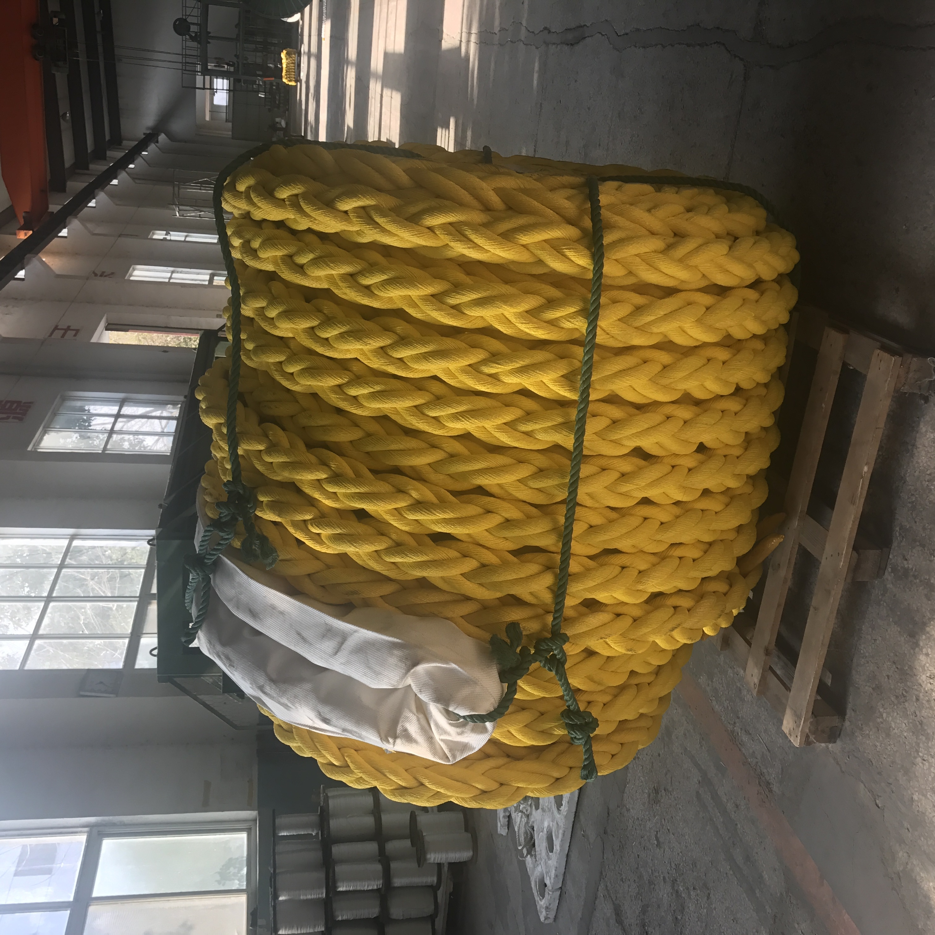 Hot sales Durable Marine 8 strands 64mm high quality PP/PE  mooring rope used ship hawser