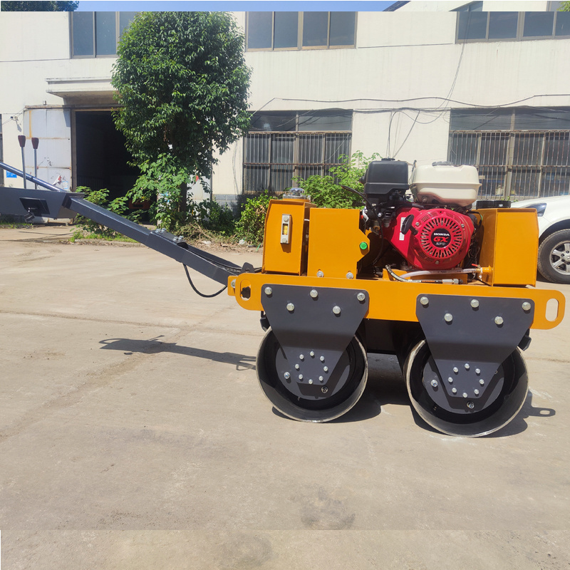 500kg 800kg Handheld Compact Mini Roller Soil Concrete Compactor Vibratory road Roller