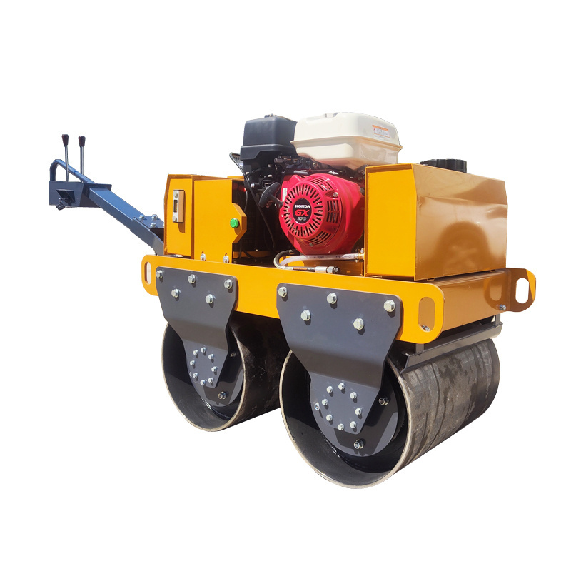 500kg 800kg Handheld Compact Mini Roller Soil Concrete Compactor Vibratory road Roller