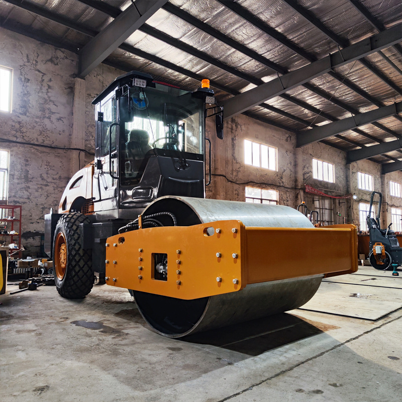 Vibratory single drum road roller  tandem 8 ton road roller rubber tire road roller for sale