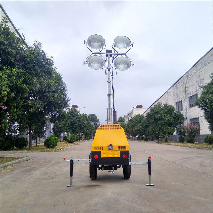 Discounted building tools with diesel and gasoline generators Mobile lighting tower led metal halide bulbs lighting tower