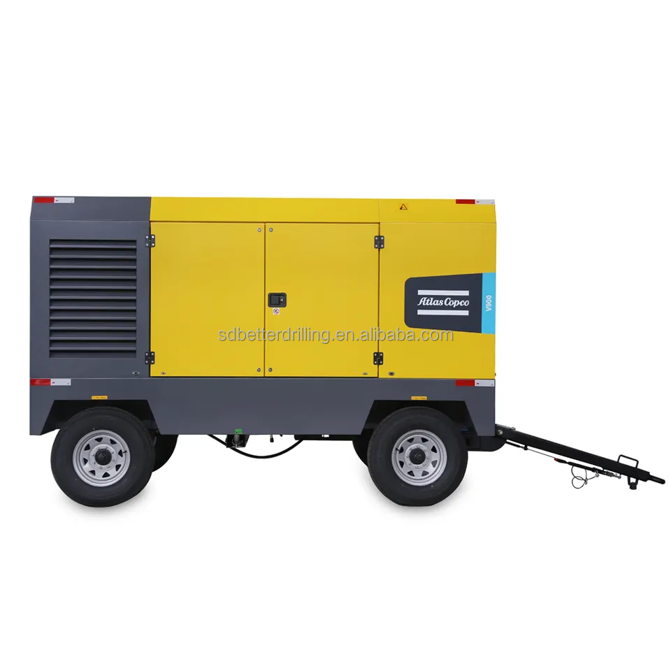 Atlas Copco V900 air compressor for drilling