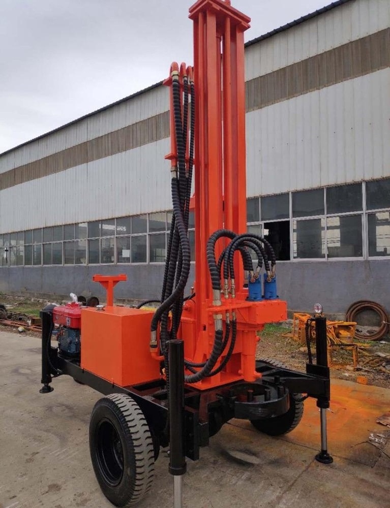 Cheapest air DTH BDM-150A trailer mounted DTH water well drilling rig