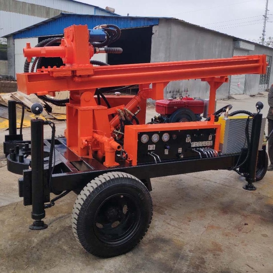 Cheapest air DTH BDM-150A trailer mounted DTH water well drilling rig