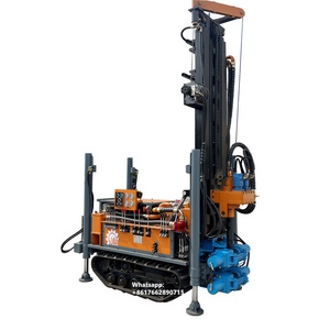 BDM-160T  Rubber belt track Household water drilling machine 150m depth cheap price pneumatic water well drilling rig