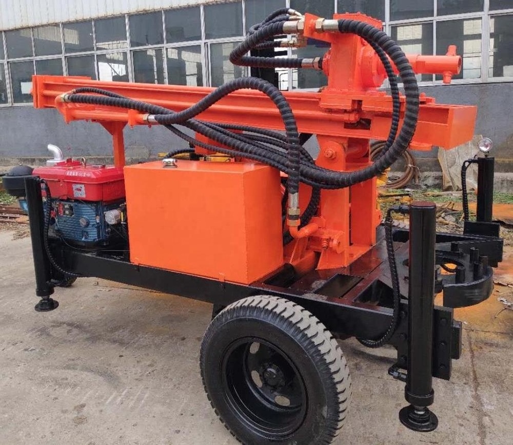 Cheapest air DTH BDM-150A trailer mounted DTH water well drilling rig