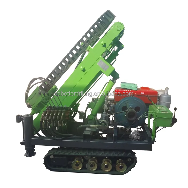 Small Crawler Drilling Rig Diesel Ground Screw Piling Rig Tunnel Pit Boring Rig