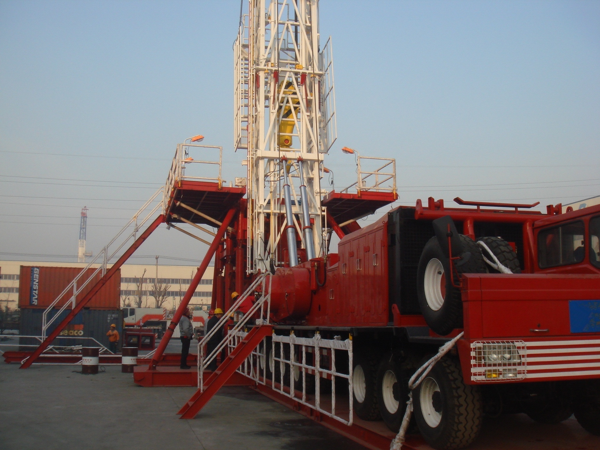 DRILLING RIG XJ900 truck mounted oil drill/workover rig for oilwell