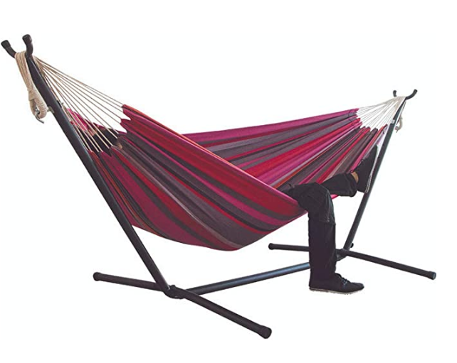 Portable Heavy Duty Hammock Stand Folding Steel Stand with Carrying bag