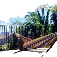 Double Hammock With Stand Storage Bag Included Heavy Duty