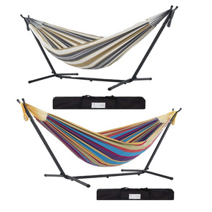 Double Hammock With Stand Storage Bag Included Heavy Duty