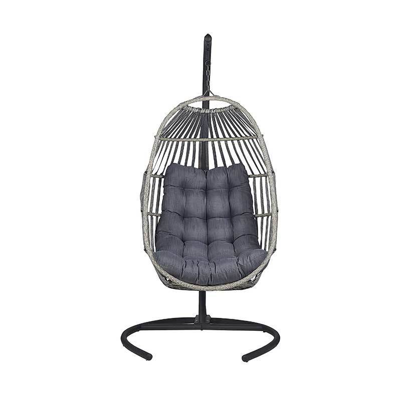 Patio Garden With Stand Rattan Hammock Egg Indoor Basket Hanging Chair Swing