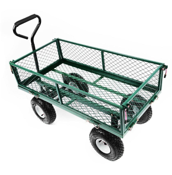 Gorilla Carts  Steel Garden Cart with Removable Sides