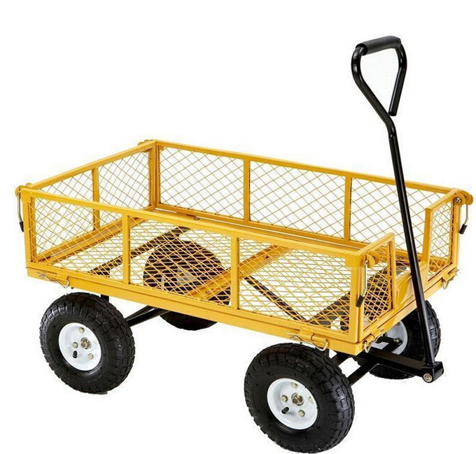 Gorilla Carts  Steel Garden Cart with Removable Sides