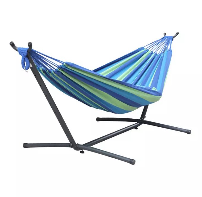 Sale Outdoor Beds Canvas Travel Backpacking Garden Chair Camping Foldable Iron Portable Stand Hammock With bracket