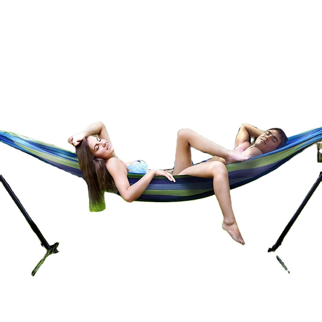 Hot Selling Portable Free Standing Hammock Swing Chair Double Hammock With Stand