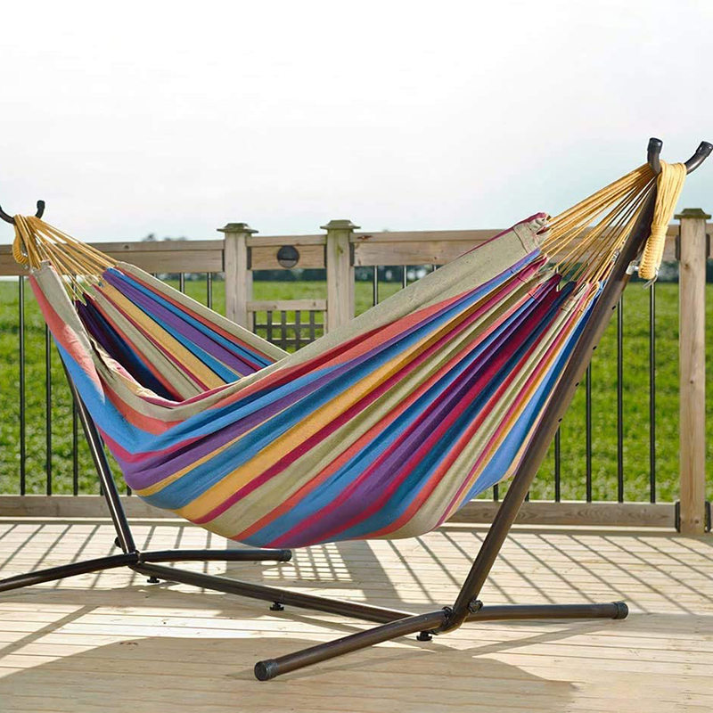 Hot Selling Portable Free Standing Hammock Swing Chair Double Hammock With Stand