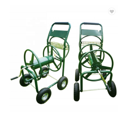 Heavy Duty Water Garden Hose Reel Cart for Water Garden with Basket