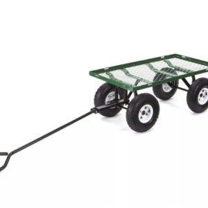 Cart Yard Garden Utility Wagon Dump Lawn Heavy Duty Wheelbarrow Trailer Steel