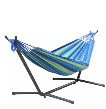 Portable Indoor Outdoor Garden Hamaca Colgante Travel Camping Hiking Swing Thick Canvas Bed Hammock Chair Wth Stand