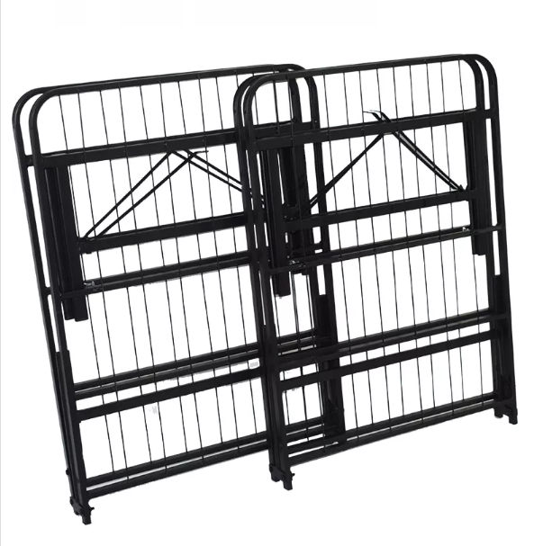 cheap bed Factory hot sale metal bed frame split queen split king Folding metal beds