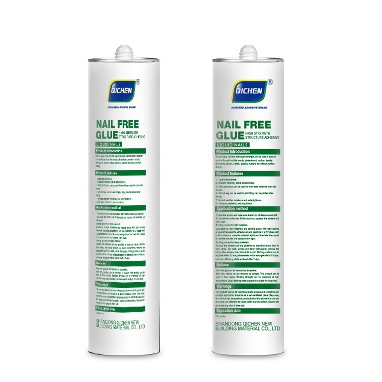 Top Sales Nail-free no more nails Artificial aquarium weatherproof Marble Quick-drying Sealant glue all purpose