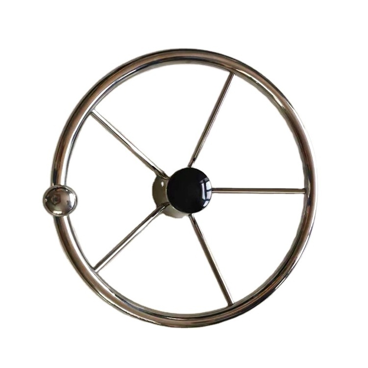 Hot selling marine hardware stainless steel boat steering wheel with best price