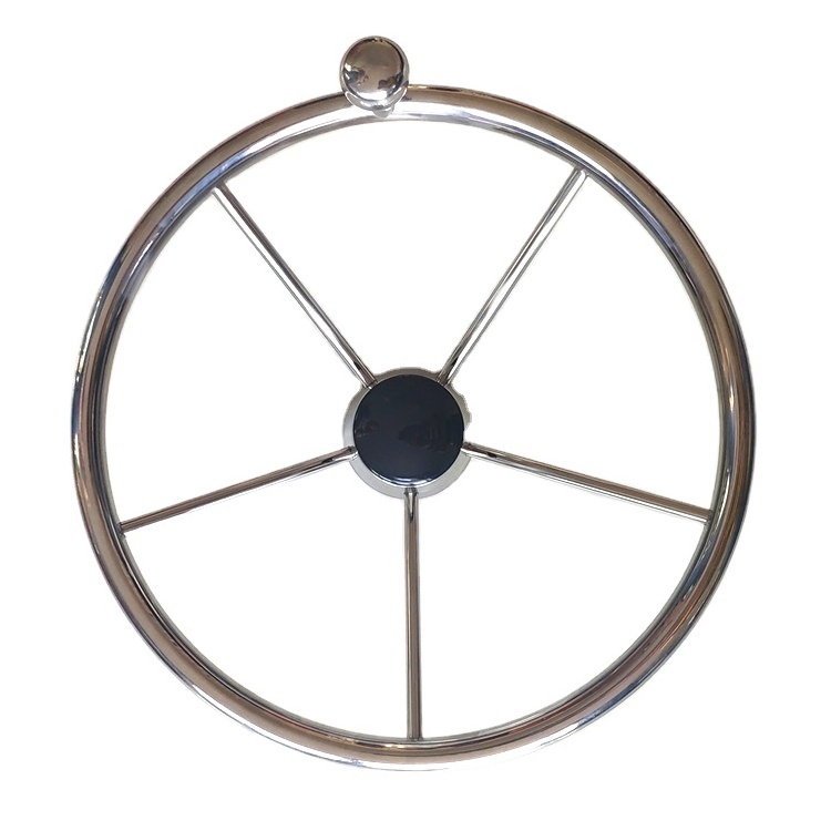 Hot selling marine hardware stainless steel boat steering wheel with best price