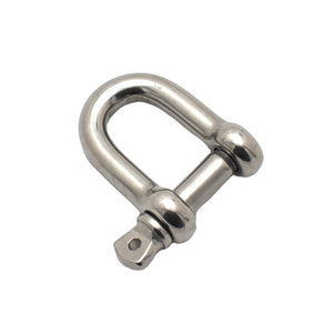 High-strength stainless steel marine d shackles heavy duty d shackle d ring shackles