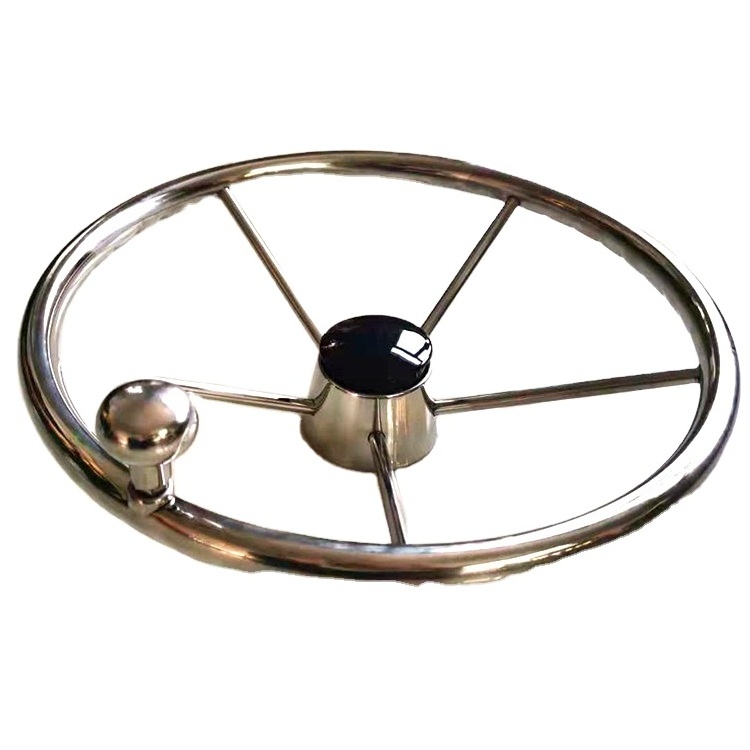 Hot selling marine hardware stainless steel boat steering wheel with best price