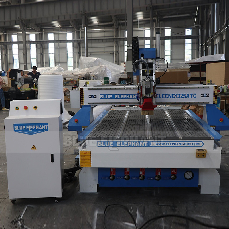 Blue Elephant Cnc Wood Cnc Router 1325 Atc CNC 4*8ft Linear Auto Tool Changer Cabinet Door Making Machine For Wood Furniture