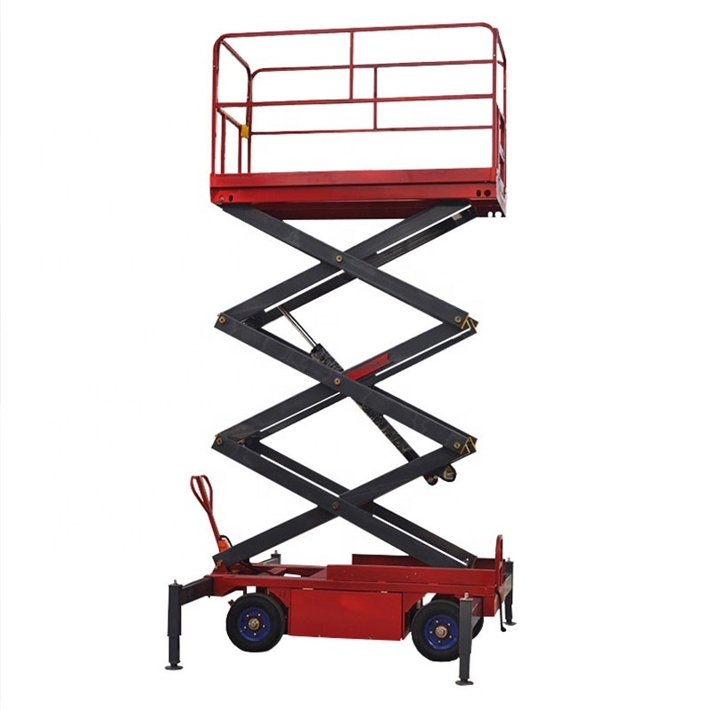 4m hydraulic scissor lift platform for cars Electric Hydraulic Mobile One Man Scissor Lift/Electric Scaffolding