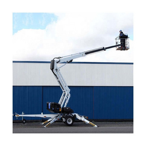 aerial platform nacelle elevatrice towable bucket lift cherry picker 20m aerial man lift boomlift