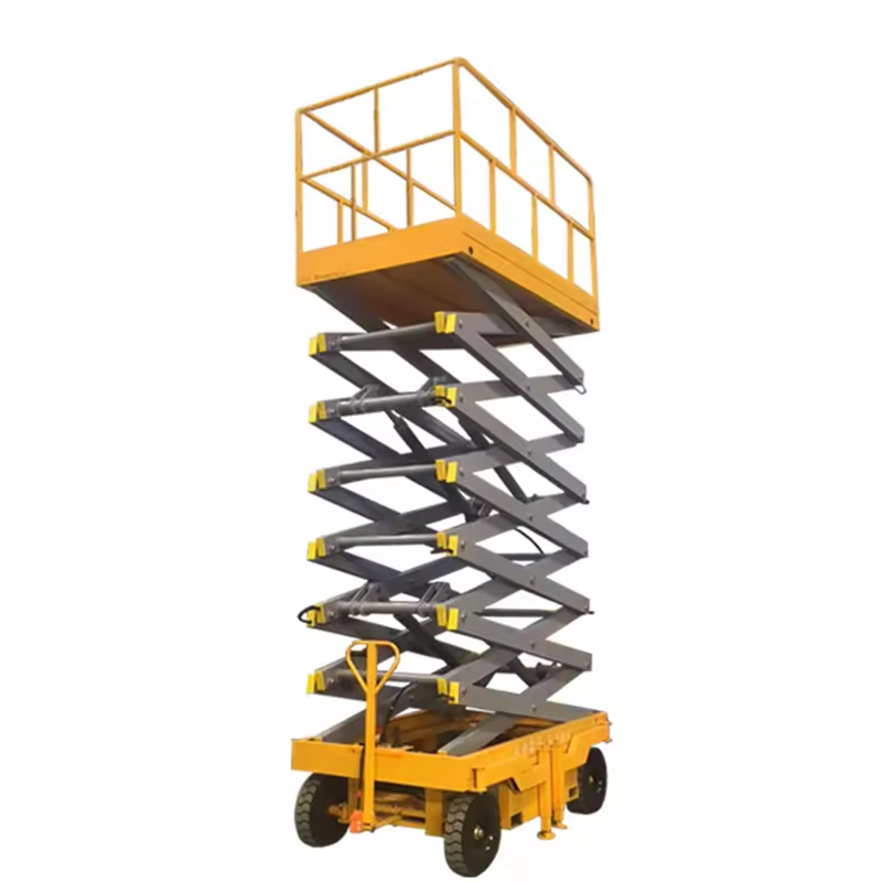 300KG 800KG 4-18M Electric Hydraulic Mobile Platform New Currents Mobile Scissor Man Lift Electric Lifting Scaffold Lift